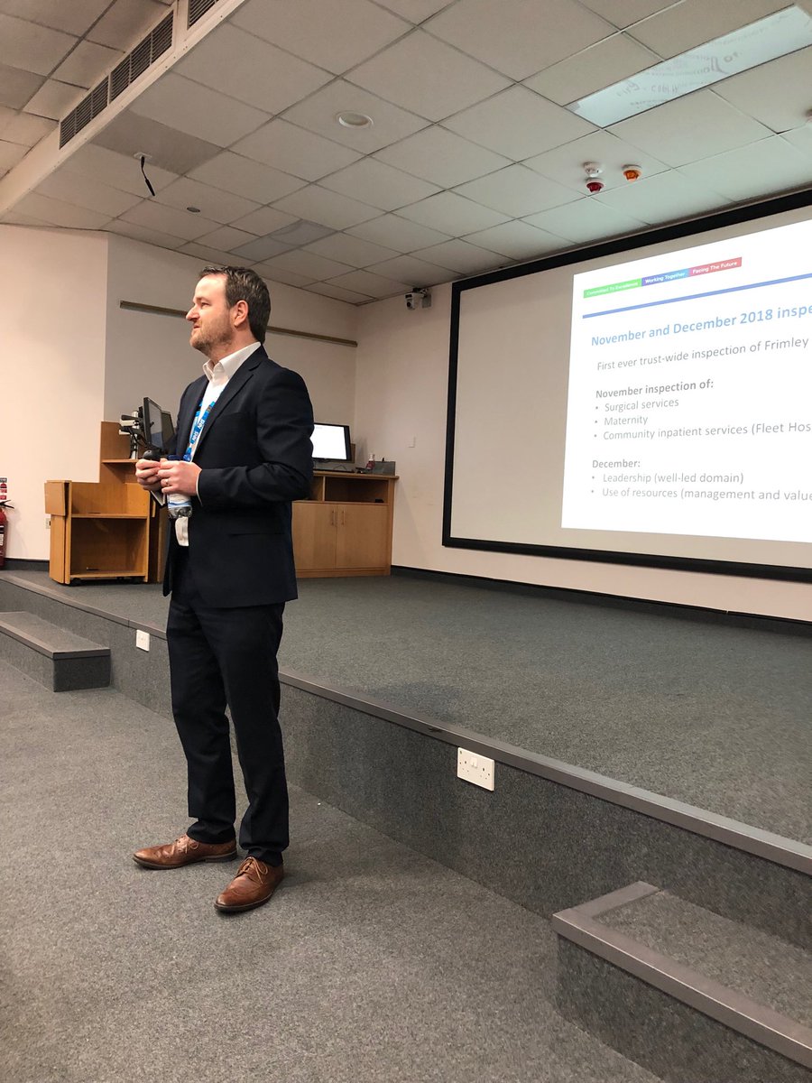 tblho's tweet photo. Here we go, Neil talking to our staff about our first Trust wide CQC inspection.
#OGGG https://t.co/JEpnspIFWi