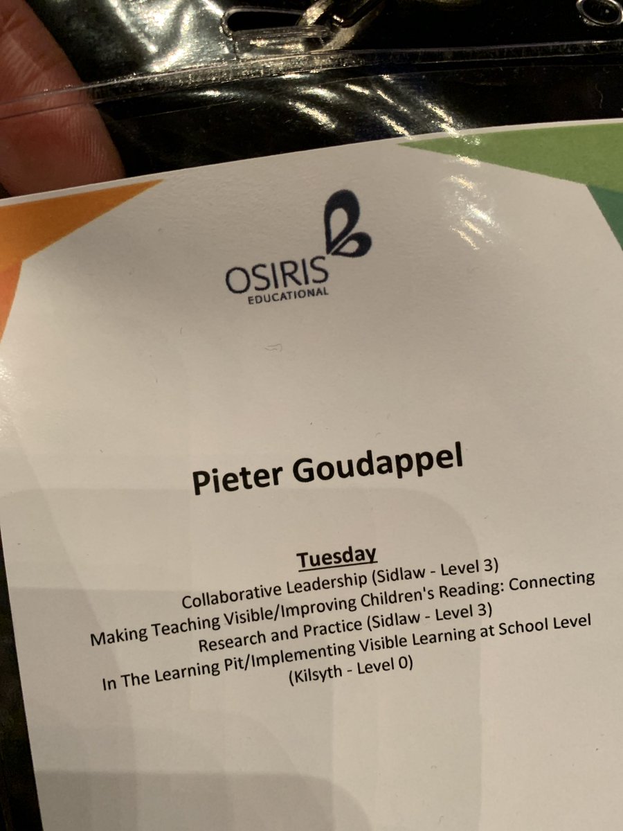 Eerste dag studiereis Schotland: world conference visible learning in Edinburgh