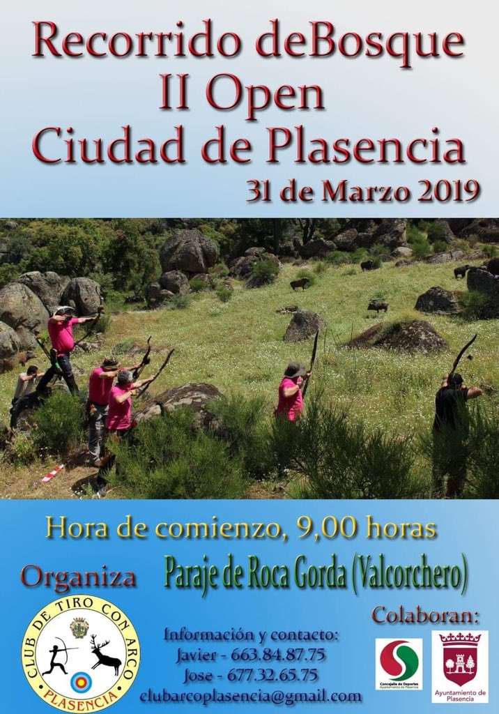 II Open Ciudad de #Plasencia el día 31 de marzo - Paraje de Roca Gorda (Valcochero)