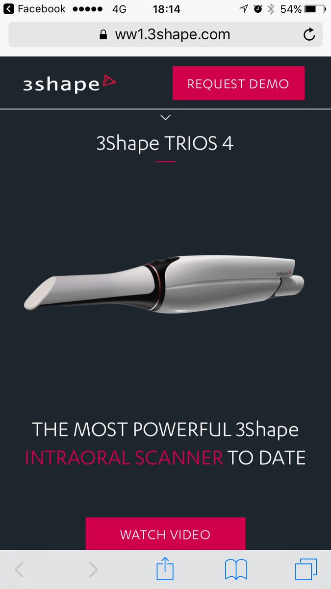 ShumaAoki's tweet photo. Trios4出た
caries diagnostic aid が斬新過ぎる
本当にう蝕が見えちゃうの?
#3shape #trios4 https://t.co/1QlSDa3jsN