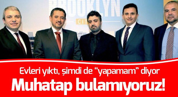 Raci Şaşmaz evleri yıktı, şimdi de yapamam diyormuş! Bizler muhatap dahi bulamıyoruz. Paralarımızı alıp diğer şirketlerine aktardı! <a href="/fatihportakal/">fatih portakal</a> <a href="/csbgovtr/">T.C. Çevre, Şehircilik ve İklim Dğş. Bakanlığı</a> <a href="/murat_kurum/">Murat KURUM</a> @RT_Erdogan <a href="/BA_Yildirim/">Binali Yıldırım İletişim Ofisi</a> #panayapi #panaevimiver #racisasmazbenidolandırdı #racisasmaz