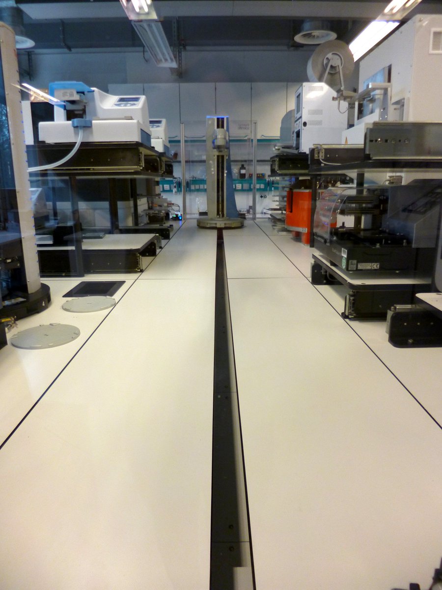 DDHDortmund's tweet photo. Happy to present: the #DrugDiscovery Hub #ScreeningPlatform @mpimoph including a new screening system with a friendly robot, acustic & microvalve dispenser & an upgraded #HighThroughput #microscope with incubation chamber for live #CellScreening. Thanks to @efre_nrw for funding! https://t.co/DNYYEu3brL