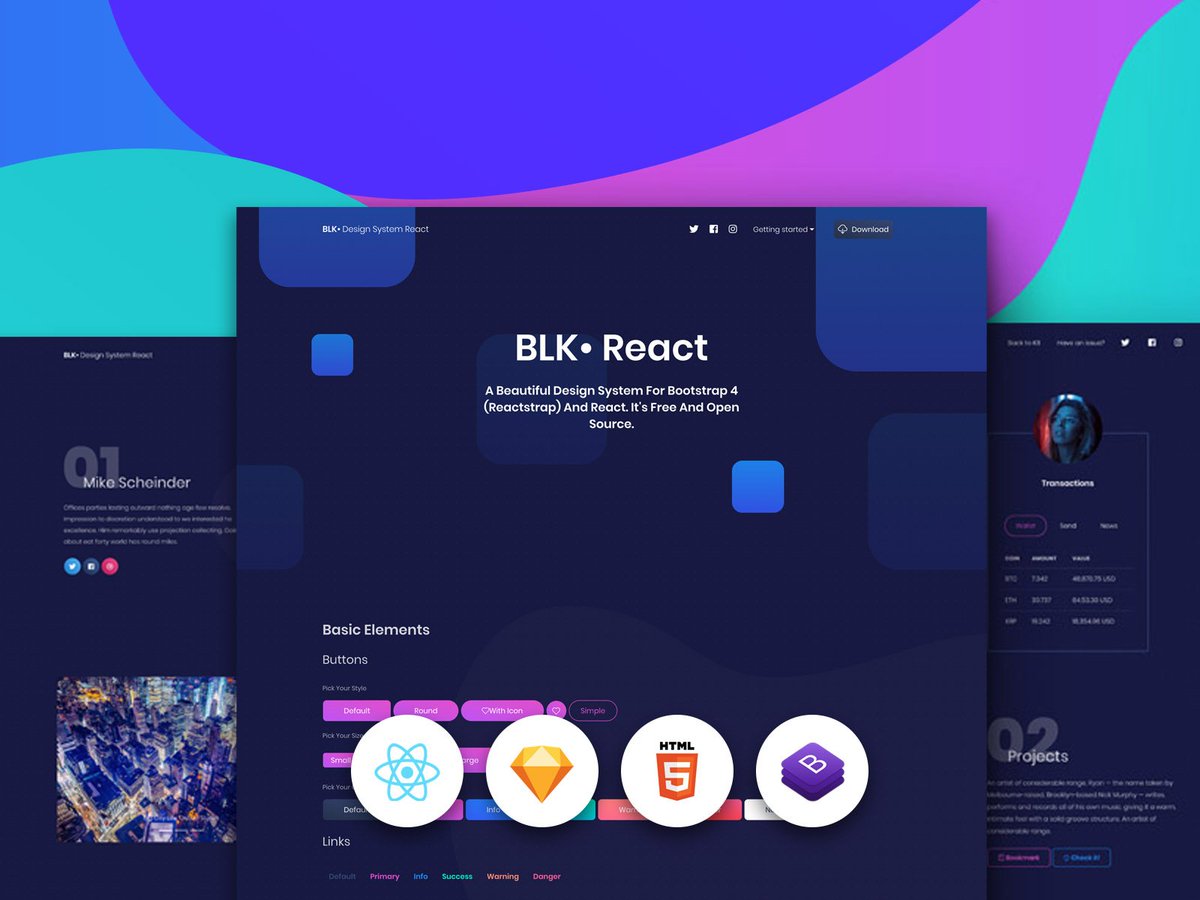 CreativeTim's tweet image. Start your development with our beautiful Black React Design System for Bootstrap 4 (Reacstrap) ❤️
It is open source, free and it features many components that can help you create amazing websites.
#reactjs #reactstrap #bootstrap
Amazing, right? 🔥
creative-tim.com/product/blk-de…