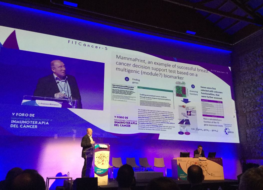 FProgresoysalud's tweet photo. Este fin de semana @ClinicalBioinfo formo parte de V Foro #FITCancer5   con @xdopazo en el que hablo sobre #BigData en el estudio del #cáncer @InfoGetica https://t.co/Cj7NVGFjAZ
