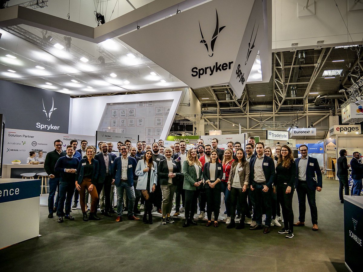 sprysys's tweet photo. Team Spryker &amp; Partners mit spannenden Demo Cases (und natürlich dem besten Catering) auf der @iwexpo19 zusammen mit @mediawave_trend @akeneopim @arrabiata_de @turbinekreuzbrg @akeneopim @NEXUS_Netsoft @ArvatoFinance @styla @PAYONE_DE  @collectAI @styla Kommt vorbei! https://t.co/Zs2TEbqEZS