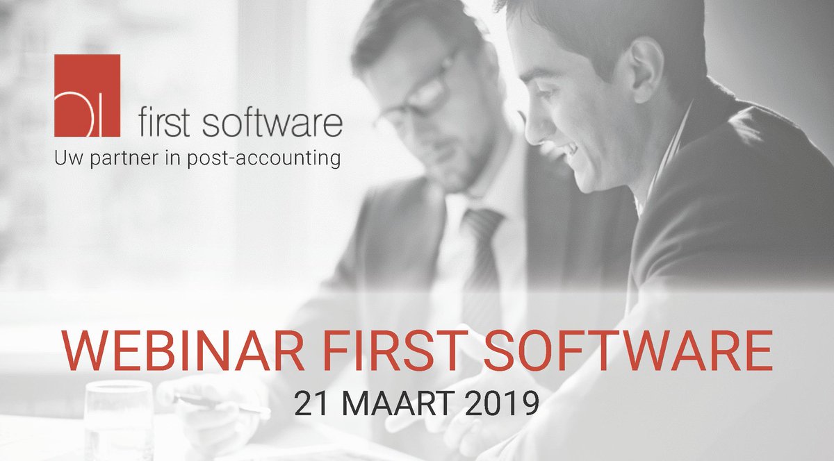 Intersentia's tweet photo. Is je huidige post-accounting software aangepast om je klanten optimaal bij te staan? Wil je ontdekken hoe dit sneller en beter kan? @FirstSoftwareBE nodigt je graag uit voor een gratis webinar op 21 maart. Twijfel niet en schrijf je gratis in: https://t.co/WjborGlrrK https://t.co/w5675U5Zt7