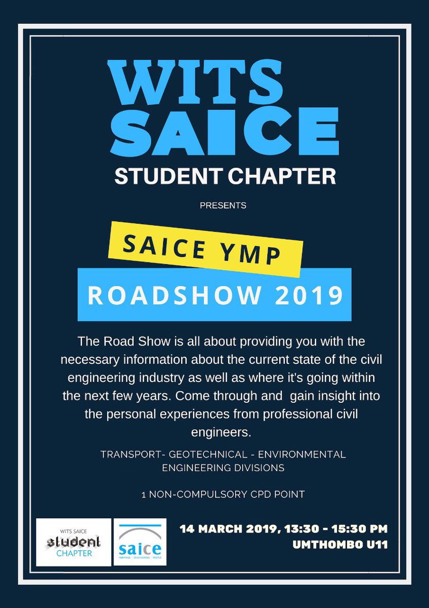 Wits SAICE Student Chapter tweet media