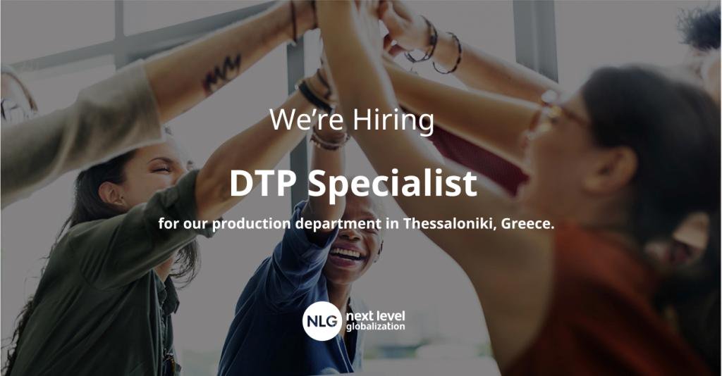 nlgworldwide's tweet photo. π’New #job opening! We are looking for talented #DTP #Specialist to join our in-house team in Thessaloniki, Greece. Check our open #vacancies here: https://t.co/dtjD3hBZa3
#DTP #localization #translation #Jobs #Joinus #joinNLG https://t.co/PYBXotzBHe