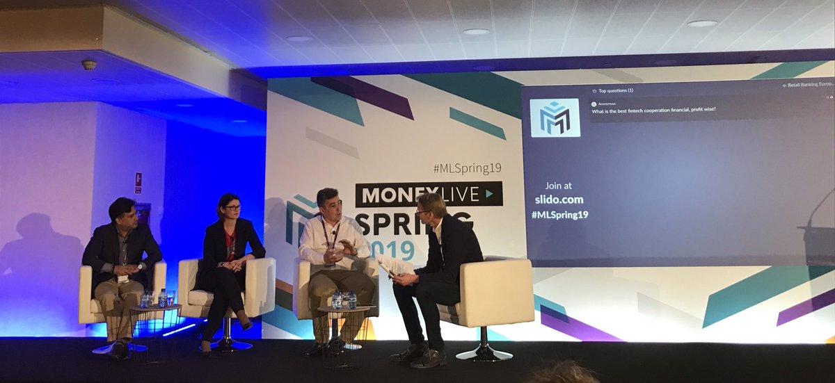 Holvi's tweet photo. Today we’re present at #MLSpring2019 hear our CEO Antti-Jussi Suominen speake about Open API’s paving the way for a brighter future in banking. #fintech #futureoffinance https://t.co/Waac2LHRPY