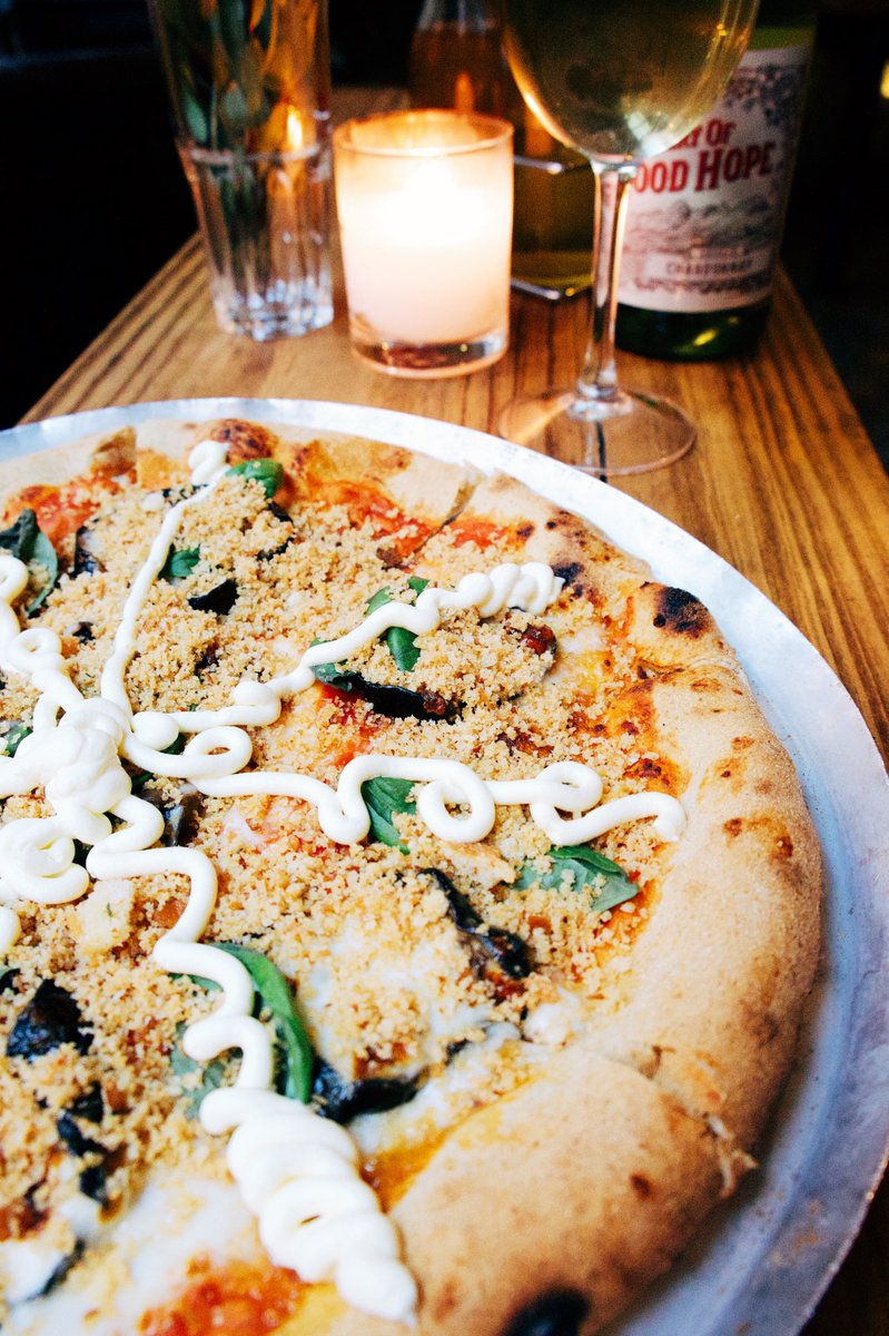 Our Eggplant Parm, with fior di latte, eggplant, crème fraîche, breadcrumbs and basil... it’s so delicious!