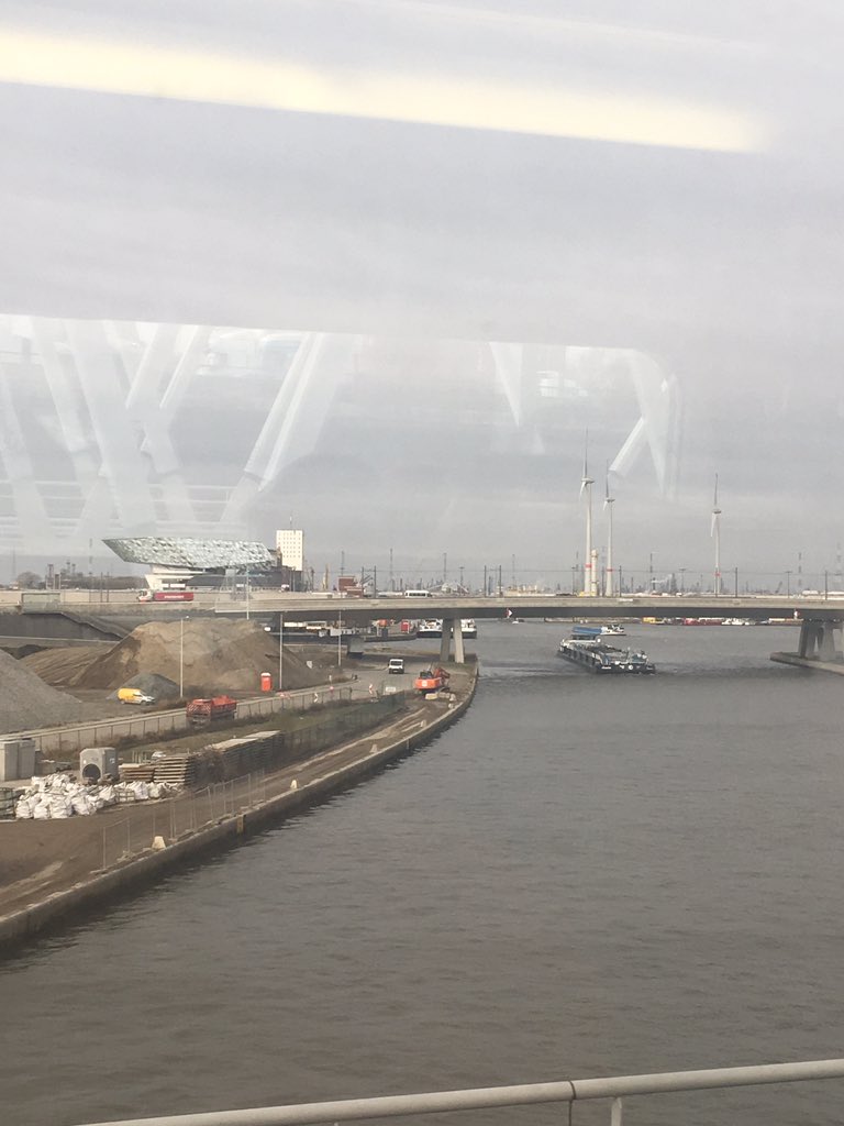 IRSPH's tweet photo. On my way to the #CLINSH midterm conference in Brussels. High five to the partners from @PortofAntwerp #thalys #smartshipping #gvow https://t.co/1LS5c2eim1