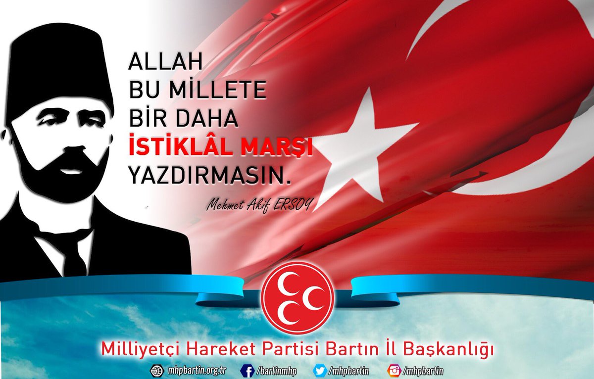 mhpbartin's tweet photo. İstiklal Marşı'nın Kabulünün 98. Yılında, Başta Gazi Mustafa Kemal ATATÜRK Olmak Üzere Milli Şairimiz Mehmet Akif ERSOY ve Vatan Uğruna Can Veren Tüm Şehitlerimizi Minnetle ve Rahmetle Anıyoruz. 

#12MartİstiklalMarşınınKabulü #Bartın #MHPBartınİlBaşkanlığı #MHP https://t.co/otJTlQWRNF