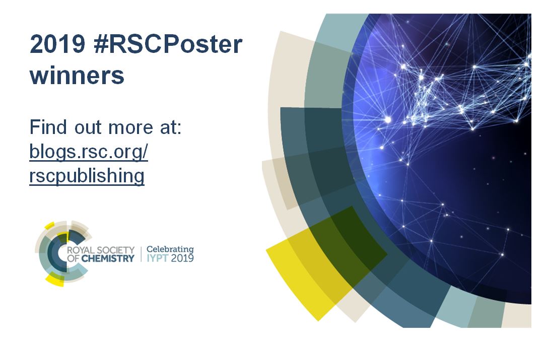 2019 #RSCPoster winners announced! Find them here: blogs.rsc.org/rscpublishing/ @hk_chemistryy @EdwardRandviir @ChemistryBaker @RoySocChem @_philippahelen_ #ChemTwitter #chemistry #chemtweeps #RealTimeChem