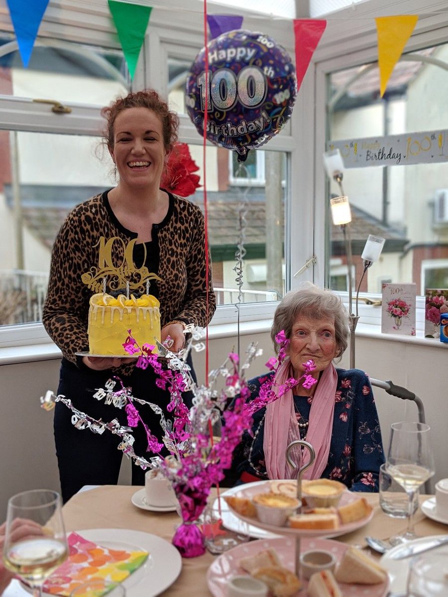 We were honoured to be invited to Sarah and Sybil's joint birthday party yesterday. #Congratulations to Sybil on her 100th birthday! Would you like to volunteer to bake  for an older person on their Birthday? Contact the fabulous Bake a Smile Project. buff.ly/2TKq2LI