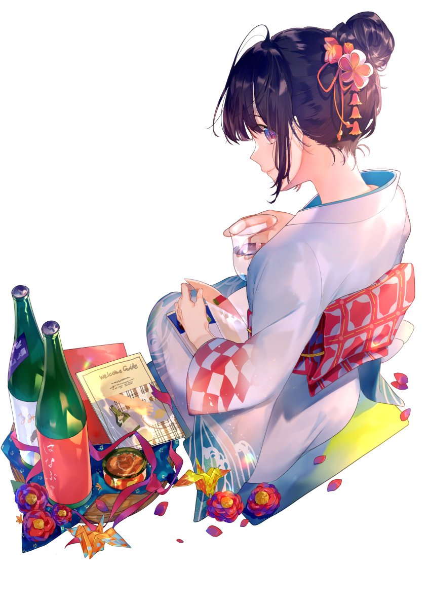 「日本酒とお姉さん #オリジナル https://t.co/1CTNIB59eS 」|美和野らぐ🌱コミティアA08aのイラスト