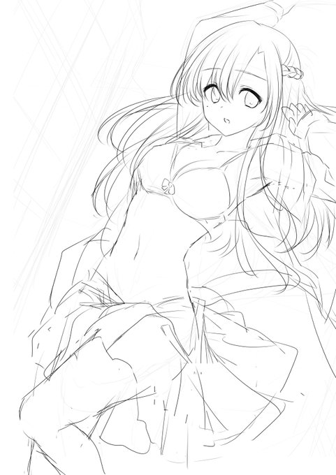 リハビリ中…
好きな絵柄で久々に描いてるけど、やっぱりこの絵柄が私だ。
最近の絵は意識して絵柄を変えなきゃいけなくて、息詰まってたかも…! 