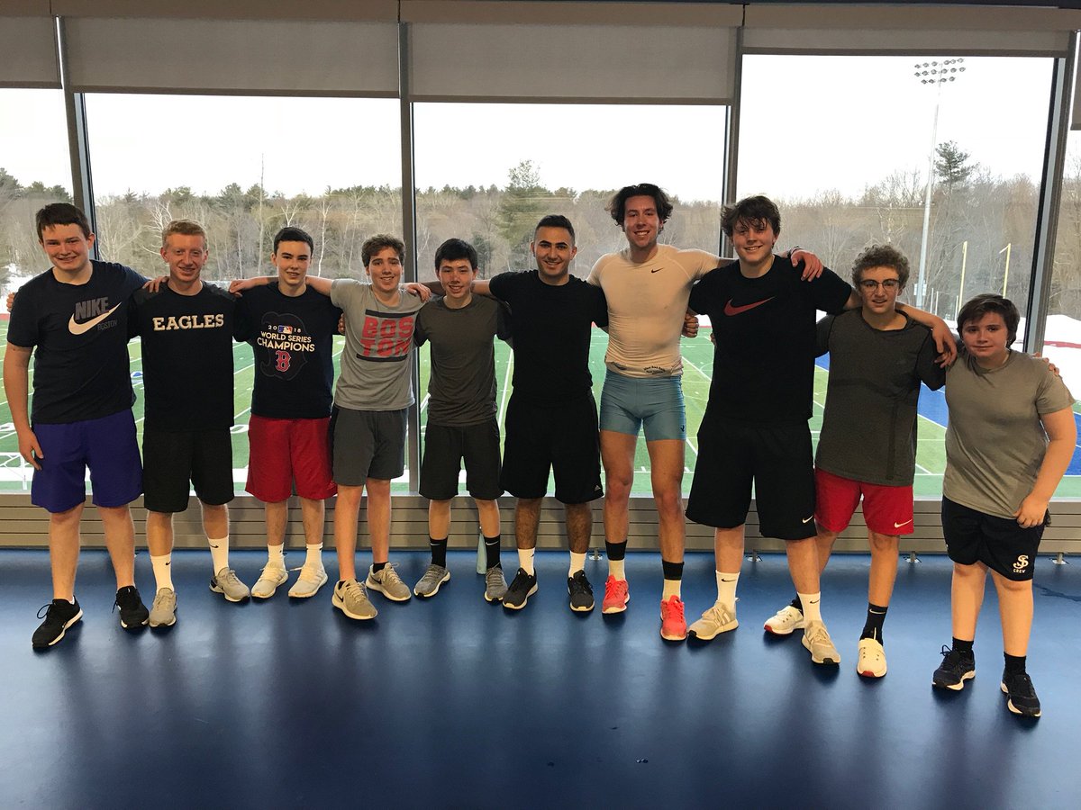 Harrison (Class of 2017) comes back from <a href="/DartmouthRowing/">Dartmouth Rowing</a> to work with the team for morning workouts! <a href="/sjpathletics/">SJP Athletics</a>