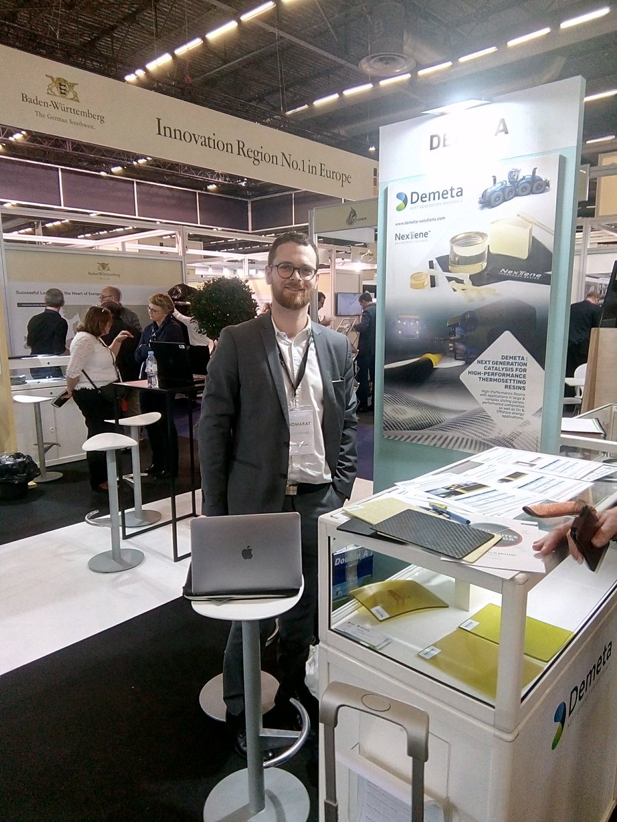 Demeta_FR's tweet photo. First busy day at #jecworld2019 for @DemetaSolutions! Come & visit us booth R67, Hall 6 to have a look at our #Nextene #resins! #PerformanceMaterials #PDCPD https://t.co/Bp4C00lih0