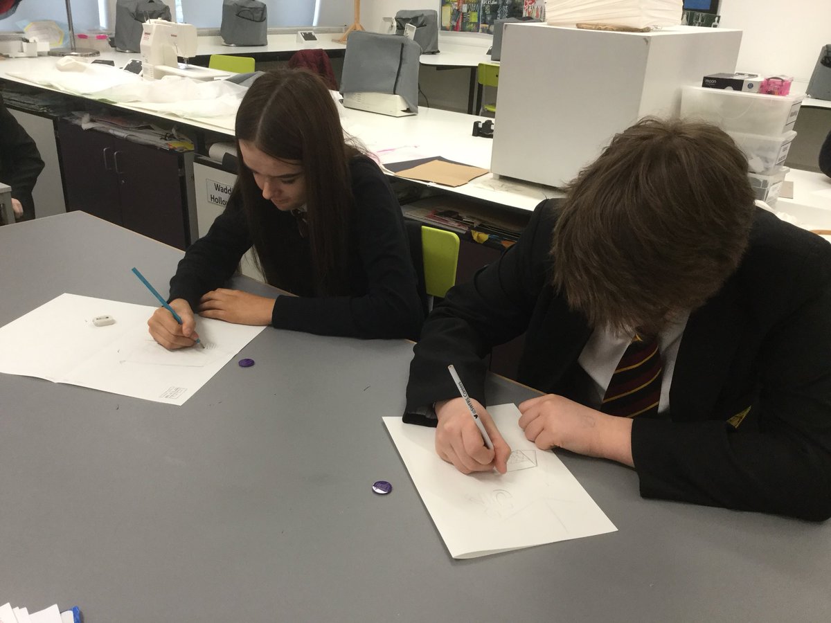 DT_ACS's tweet photo. Year 9 Textiles, developing their sketching ability, while trying not to use their challenge chips #challenge #resilientlearners #sketching #textilesgcse #challengechips https://t.co/Ul6Fz3bvXj