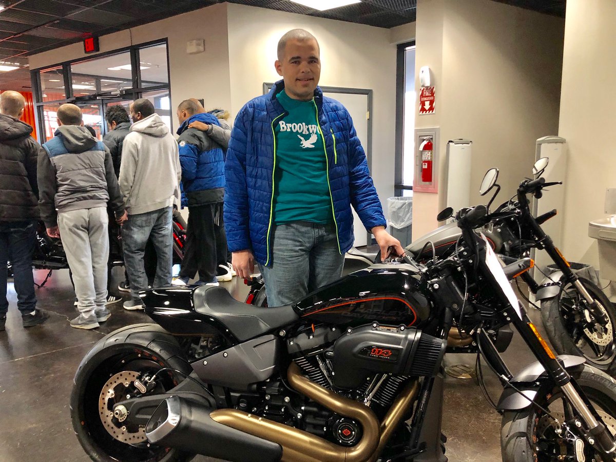 WoodsServices's tweet photo. A big thank you to Brian's Harley-Davidson in Langhorne for giving our students a tour of your beautiful facility this morning! Special thanks to Jackie Berrios, who was a fabulous tour guide! @Brians_HD #vocationaltour #vocationalskills https://t.co/URBioKMWxJ
