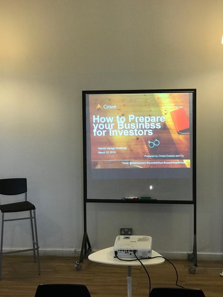 maua_osoro's tweet image. Investor Readiness Workshop begins in 5min and we are excited to see you all. If you are in attendance use the following tags: 

@NairobiGarage #connectcoworkcreate @cephas_osoro @Crowe_Erastus #croweinkenya #supportingstartups