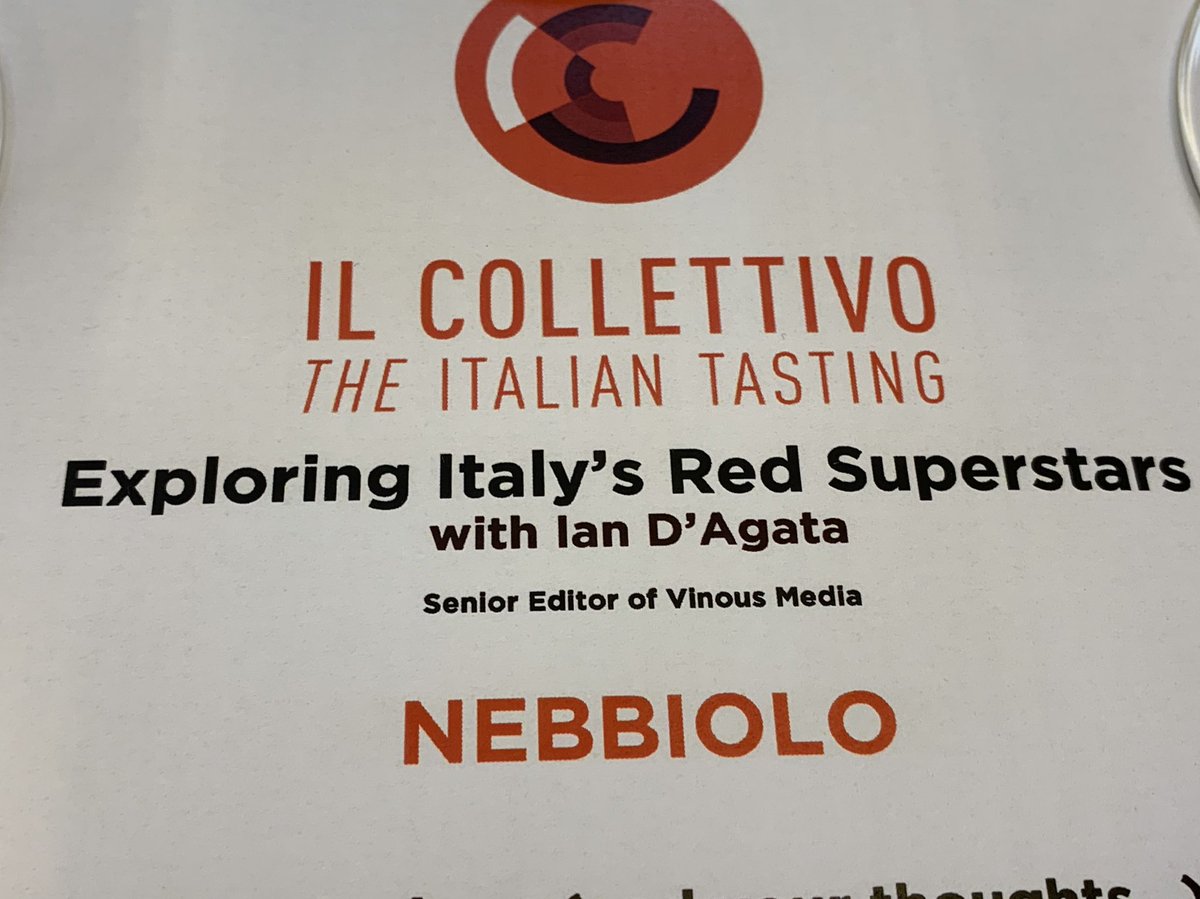 Our next Masterclass with Ian D’Agata starts at 3.30pm. Don’t be late if you have reserved a place!
 
#TheItalianTasting