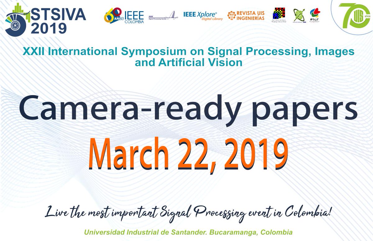 stsiva2019's tweet photo. Do not forget to upload the camera ready and copyright until March 22. https://t.co/bgIq1qxDOh