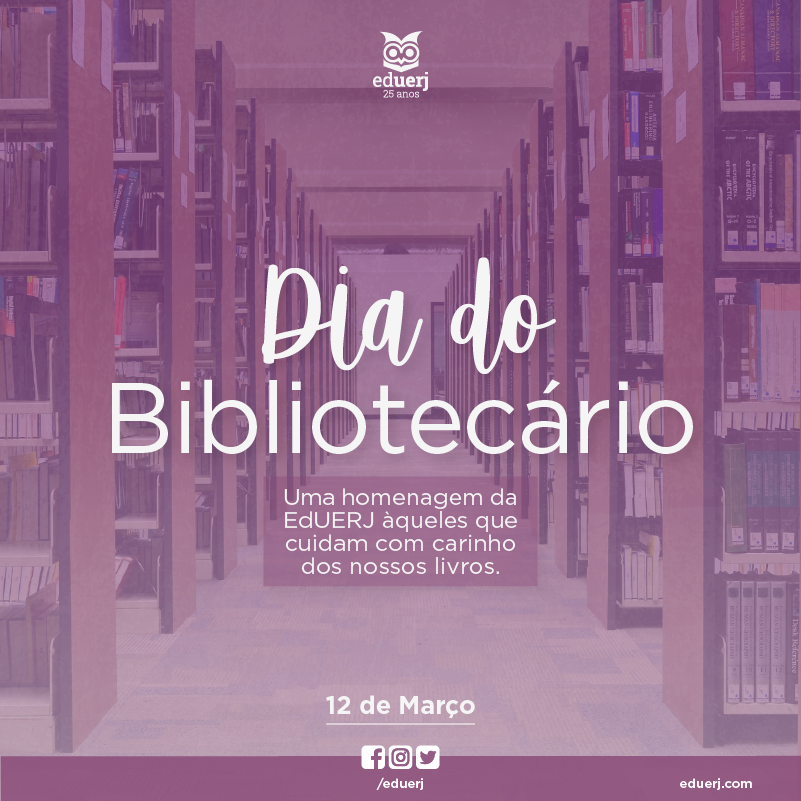 eduerj's tweet photo. 12 de março - Dia do Bibliotecário
Uma homenagem àqueles que cuidam com carinho dos nossos livros. Em especial, nossos amigos da Rede Sirius - Rede de Bibliotecas Uerj ❤️
#editora #uerj #diadobibliotecario #redesirius https://t.co/SP4QhJhCDC