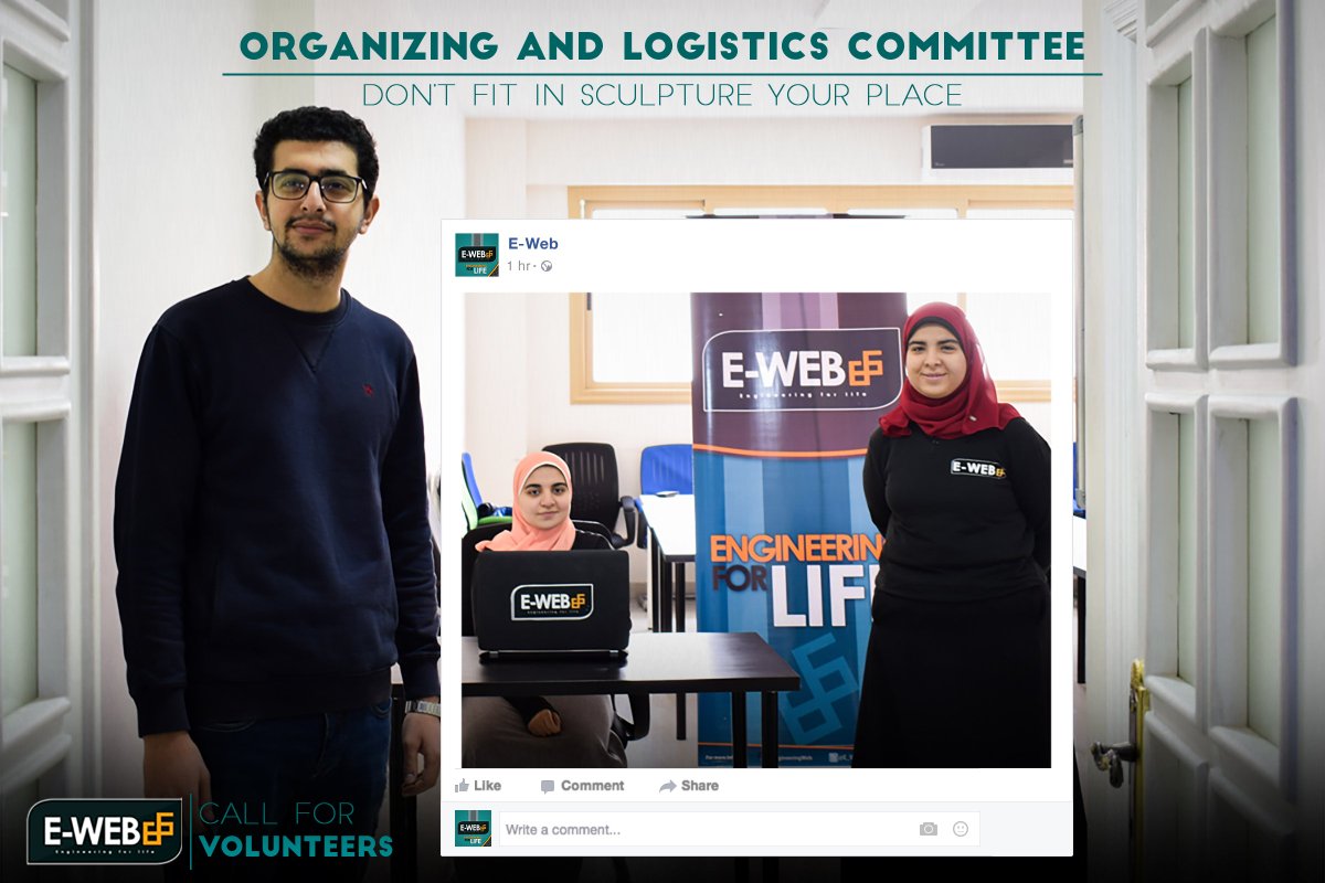 EWeb_Official's tweet photo. Organizing&amp;Logistics committee is responsible for the organization  of our events starting from the registration process to organizing the  flow of the events. For the application form, follow the link below:https://t.co/67CtHAsaTp 
 For more information: https://t.co/KA28GgE0NW https://t.co/KuMDX7xkm1