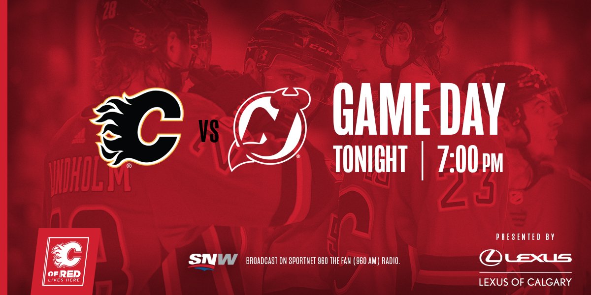 A date with the Devils.

🎟️: cflam.es/2F5jzmm
📺: <a href="/Sportsnet/">Sportsnet</a> West
📻: <a href="/Sportsnet960/">Sportsnet 960</a> 
#⃣: #NJDvsCGY | <a href="/LexusofCalgary/">Lexus of Calgary</a> | #Flames