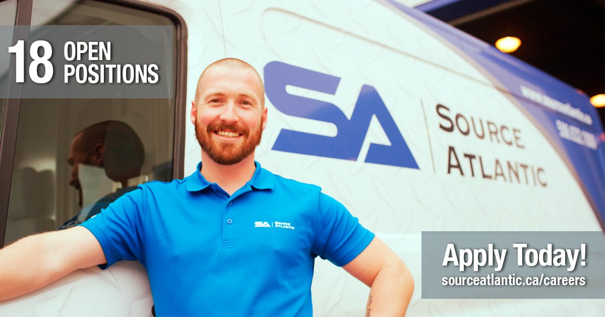 SourceAtlantic's tweet image. We have 18 open positions across Canada! Check out our careers page and apply today. sourceatlantic.ca/careers

#SourceAtlantic #ApplyToday