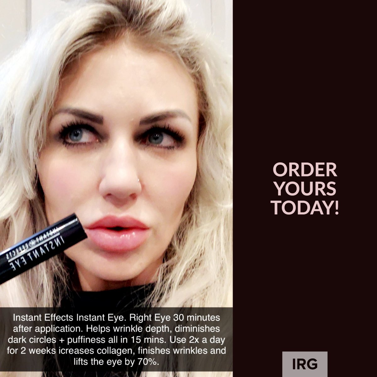 IrgRetail's tweet photo. Amazing results in just 30 minutes!! Visit https://t.co/Yg1eLBKv86 to learn more and shop today!
#instanteffects #myinstanteffects #beauty #pink #skincare #antiaging #agingskin #skin #youth #fountainofyouth #blue #cute #pretty #beautiful #beauty https://t.co/U7DwnXV340