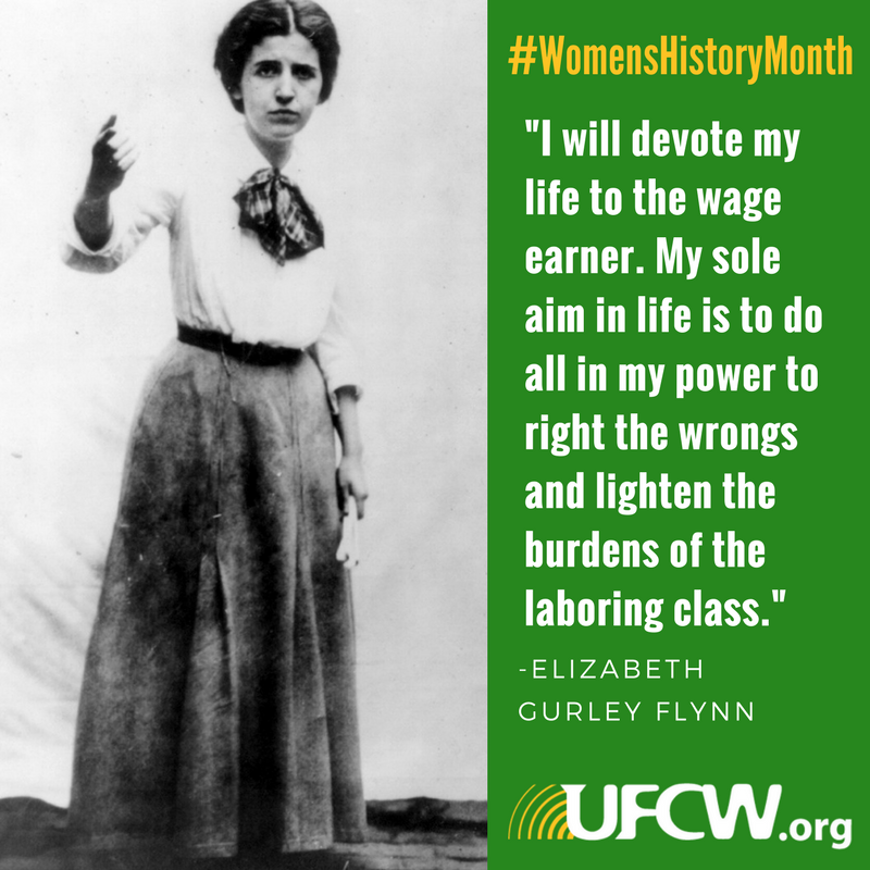 March is #WomensHistoryMonth! All month long we'll be celebrating women in history who helped make build better lives for hardworking people, as well as those who are breaking barriers and making moves today. #1u