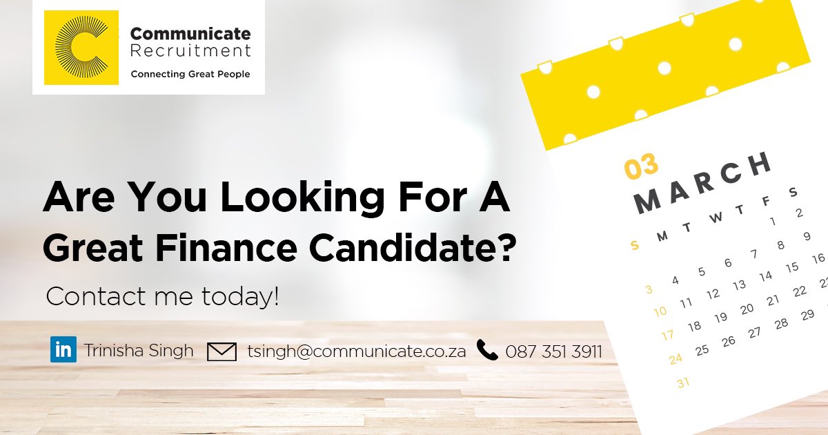 #financerecruitment #communicaterecruitment #wecanhelp