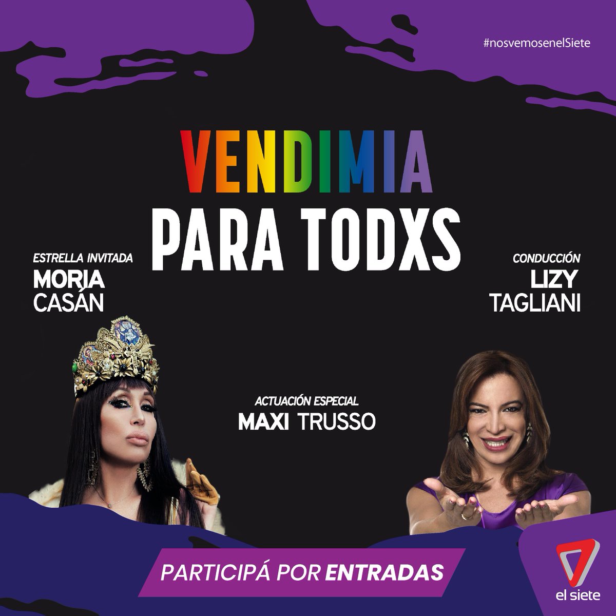 canal7mza's tweet photo. ¡El Siete te lleva a ver #VendimiaParaTodxs! Si querés participar por entradas >

🌈 Seguinos @canal7mza 
🌈 Dejá tus datos 
🌈 Dale retweet a la publicación

#NosVemosEnElSiete https://t.co/KhSPc1S38f