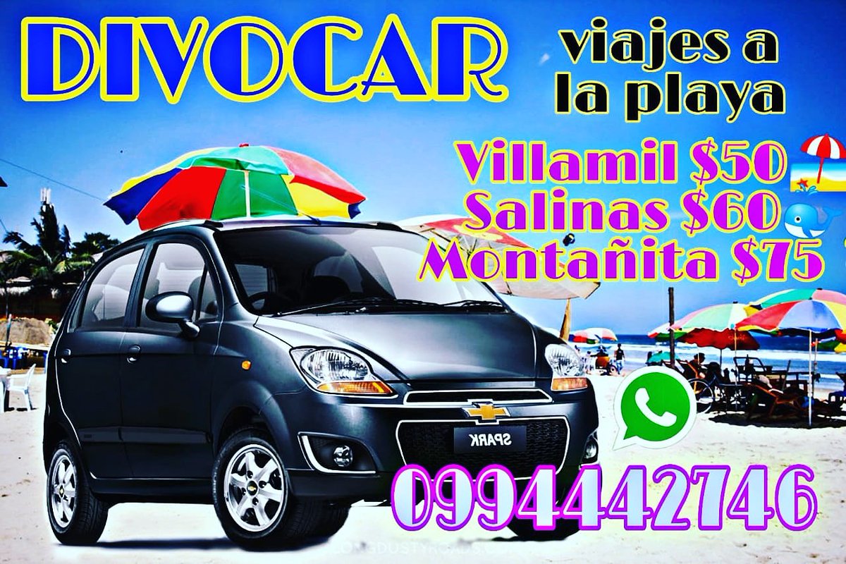 BrunoShow001's tweet photo. #Divocar viajes a la playa Salinas Montañita grupo de hasta 4 personas solo flete de ida lunes a viernes o fines de semana whatsapp 0994442746 https://t.co/REZJvTTEdE