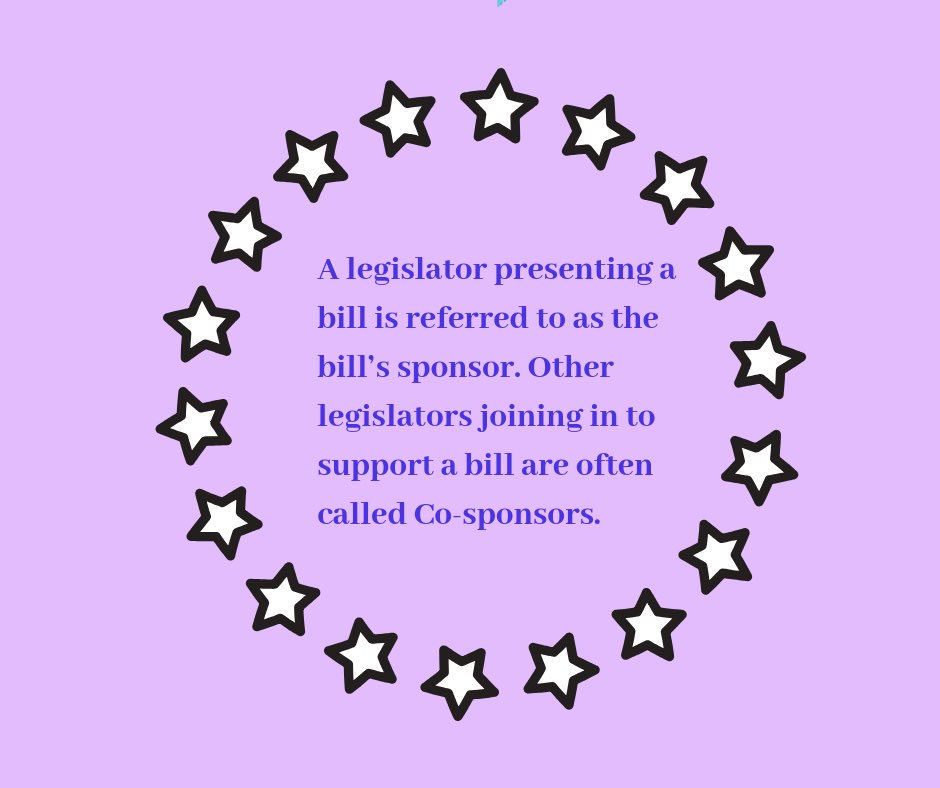 Today’s Tuesday translation is sponsor! You can find out what legislation your elected officials are sponsoring by looking them up at house.mo.gov and senate.mo.gov; then navigating to co-sponsored bills and sponsored bills on their pages. #engaged #students