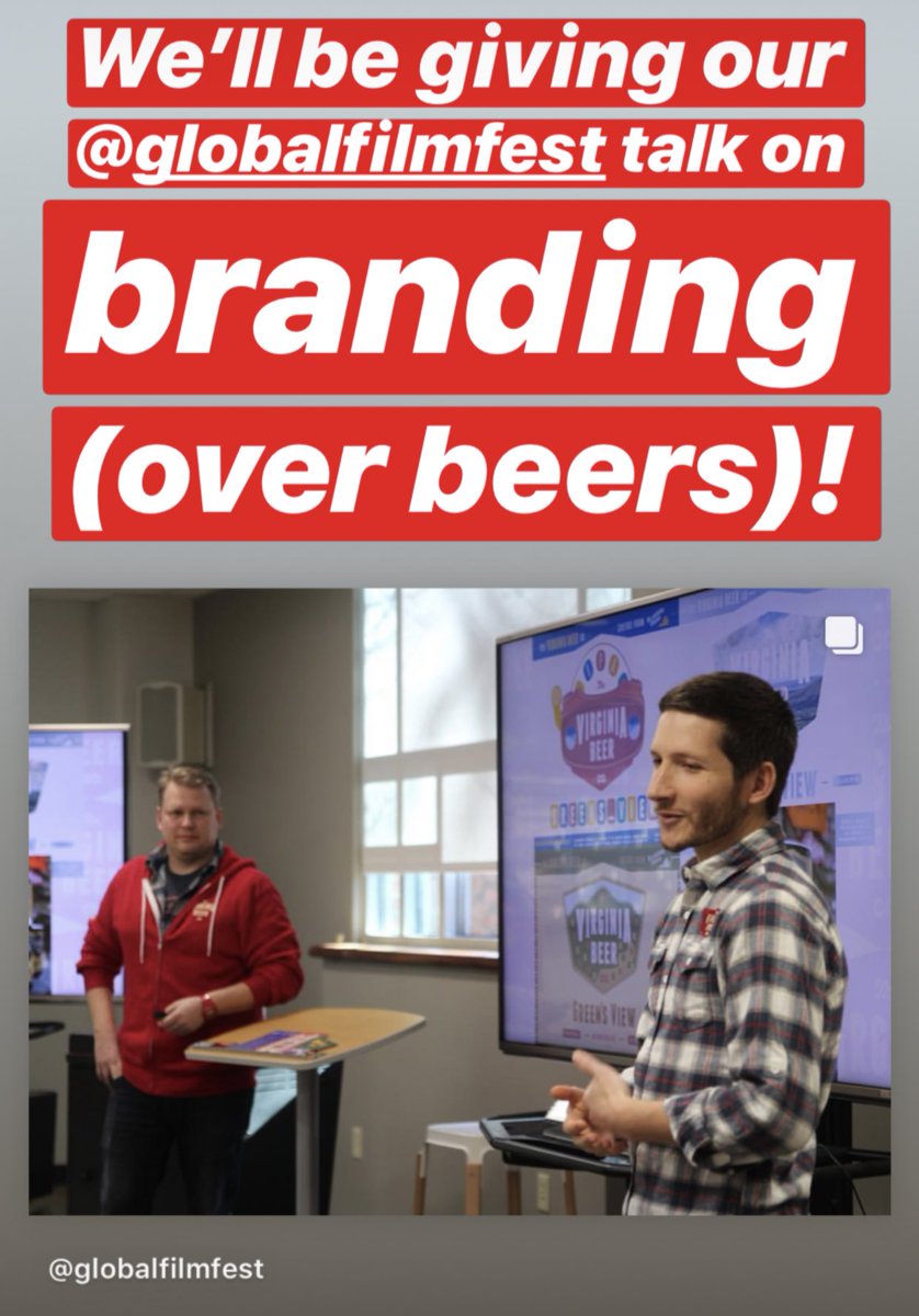 VirginiaBeerCo's tweet photo. Hey, NOVA & DC! We’re heading to @WMDCCenter on March 19th for a night of beers & cheers with @WMAlumni. Join us from 6-9 pm as we present our @GlobalFilmFest presentation on branding (overs 🍺, of course)!
🎟 includes brews & bites! #OneTribeOneNetwork
https://t.co/MMLWk90bip https://t.co/m5dc03tkVE