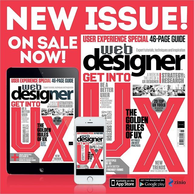 WebDesignerMag's tweet photo. #UX, UX, UX, UX, lots of UX related articles and tutorials in the latest issue of #webdesignermag. GO GET IT NOW https://t.co/KVVCGqFZ7x … #AdobeXD #Sketch PLUS learn how to write tests for #Redux and behind the scenes with @FishfingerMe https://t.co/JUB8m0PnNh https://t.co/mh2Ss0dri1