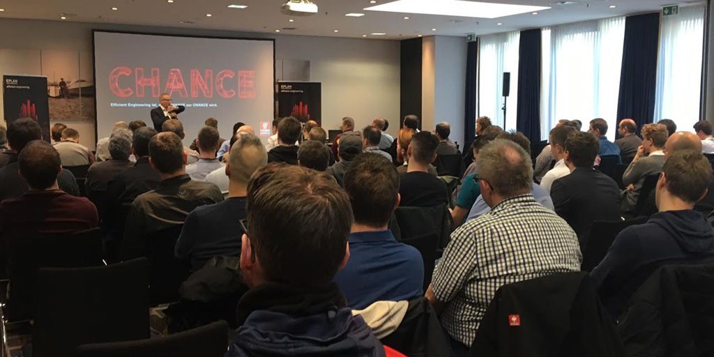 EPLAN_DE's tweet photo. Bei den #EPLANEfficiencyDays in München informiert Kollege Edgar Budde heute über die neue EPLAN Plattform, Version 2.8 und gibt Tipps und Tricks aus erster Hand.
Die Efficency Days am 19.03. in Konstanz oder am 28.03. in Nürnberg selbst erleben:
https://t.co/8jjjcUnSzy https://t.co/nPo99Fhu3K