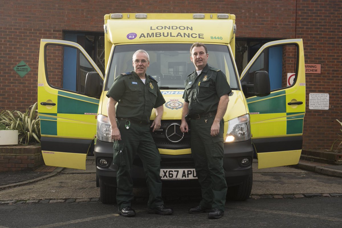 Congratulations to Anthony West and Stephen Redburn who have spent 28 years as crewmates.

During this time Steve, who joined in 1986, and Tony, who joined in 1987, have saved dozens of lives and delivered more than 40 babies.

Read their full story here: bit.ly/2Tya3kn