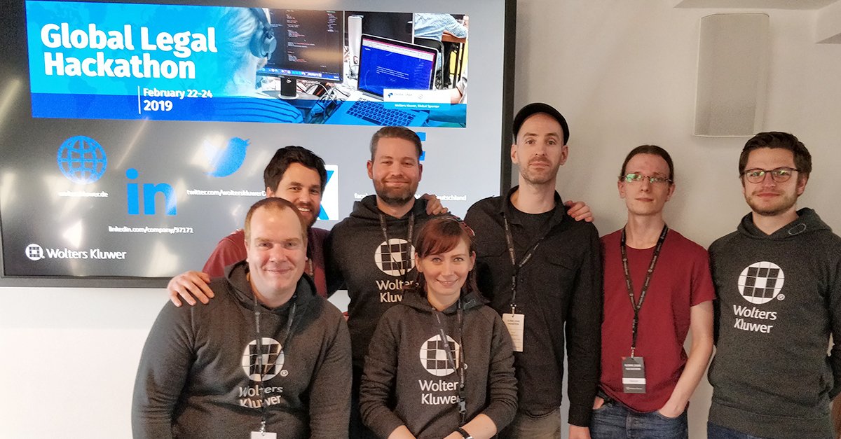 WoltersKluwerD's tweet photo. Mit ihrer App #Uthority haben Sie den @worldhackathon Frankfurt gewonnen. Kurz vor der weltweiten Zwischenrunde stellen wir Euch das Siegerteam des #GLH2019 #GLHFFM in einem kurzen Video vor - inklusive "Laudatio" von @mchartung. #globallegalhack
https://t.co/sRQfDBo6Jl https://t.co/VYHgaGufyV