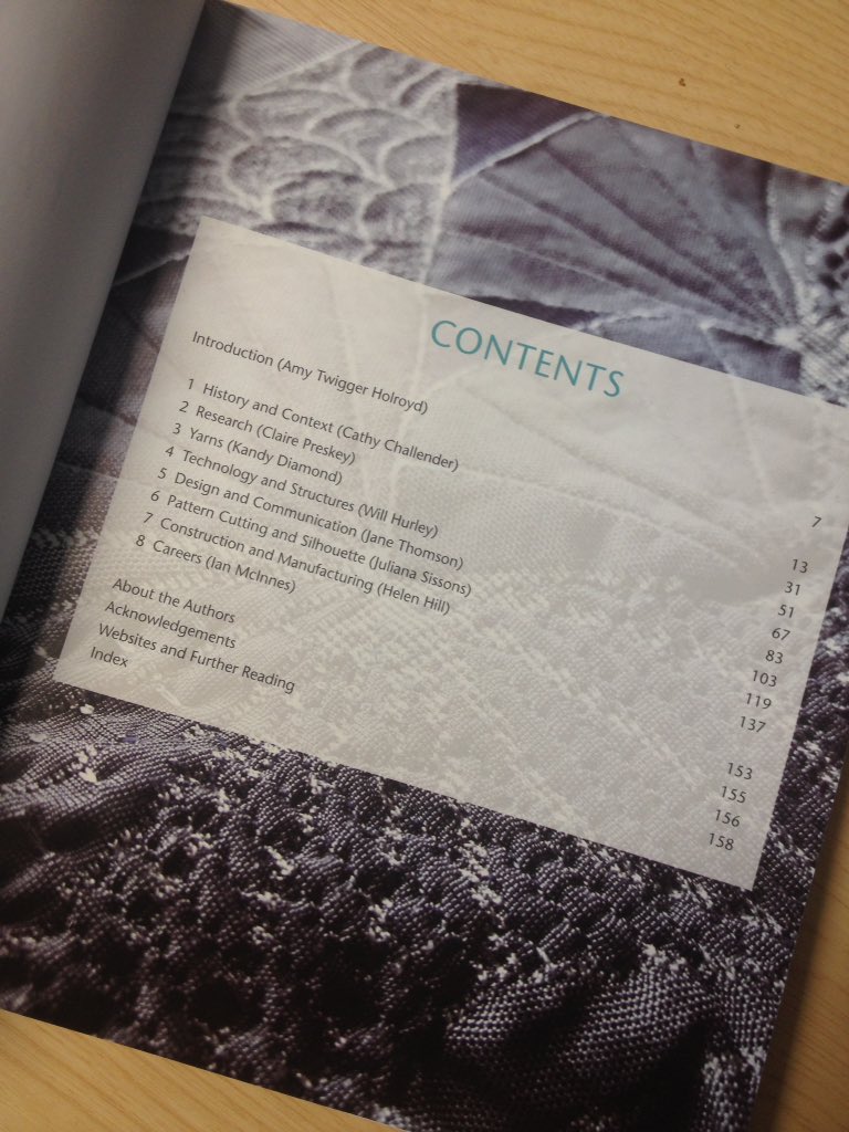 AmyTwiggerH's tweet photo. *Delighted* to receive an advance copy of our Fashion Knitwear Design book, published in April by @crowoodpress. Chapters by the whole @NTUArtandDesign team - such brilliant expertise. https://t.co/TDz6XlP5Wr