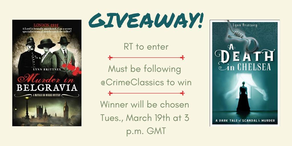 CrimeClassics's tweet photo. 🚨GIVEAWAY ALERT🚨

Retweet for a chance to win both titles in the Mayfair 100 series (one of which is yet to be released!), murder mysteries written in the style of Golden Age crime fiction.

Must be following @CrimeClassics to win. Winner chosen Tues. March 19th.

#BookGiveaway https://t.co/TXQItGxMSU
