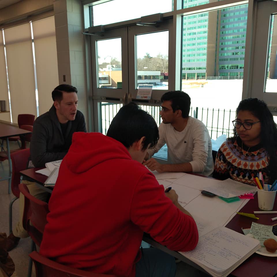 MSVUSparkZone's tweet photo. #foodhackns We learned the Design Thinking process & lean startup business canvas. Thanks to all the students who worked so hard for 2 days and mentors and judges who came to support this event! 2019 Nova Scotia Food Hack never ends! #sparkzone https://t.co/TtUE2MhEgW