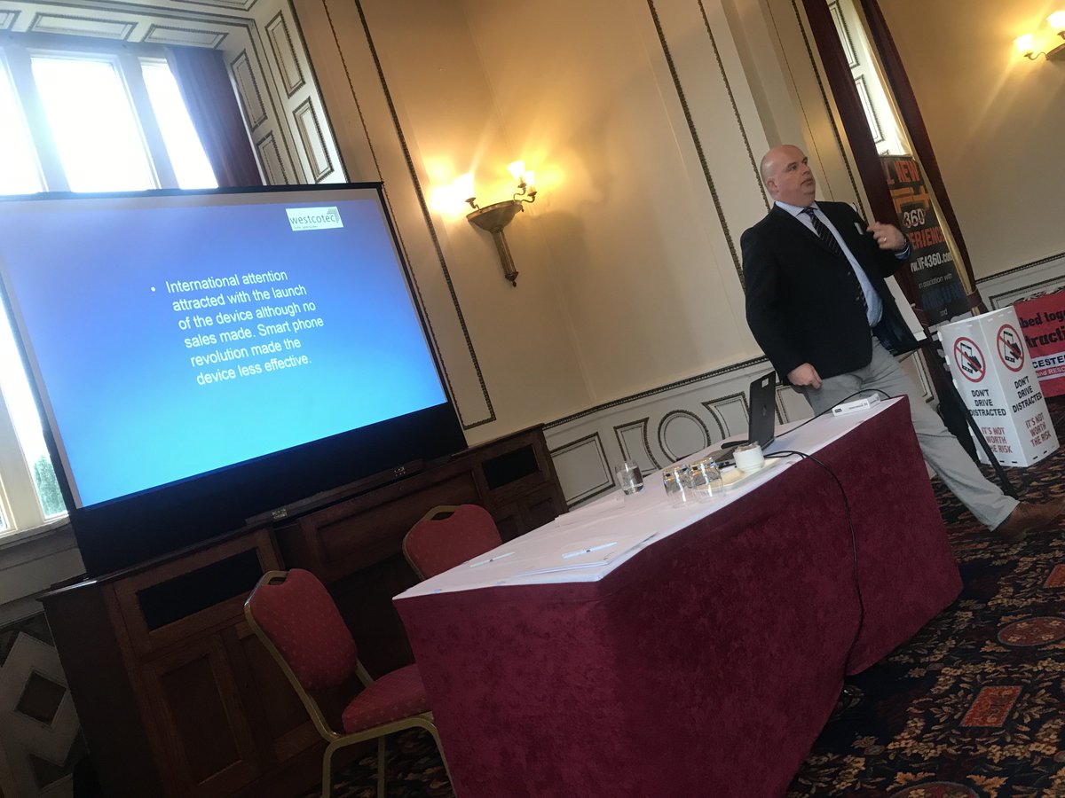 MobileEngaged's tweet photo. Chris Spinks of @Westcotec_Ltd talks of their mobile phone detection device & engagement with the Mobile:Engaged team - an ongoing relationship to help improve road safety...
#MobileEngaged #RoadSafety https://t.co/0l5NBtQByP