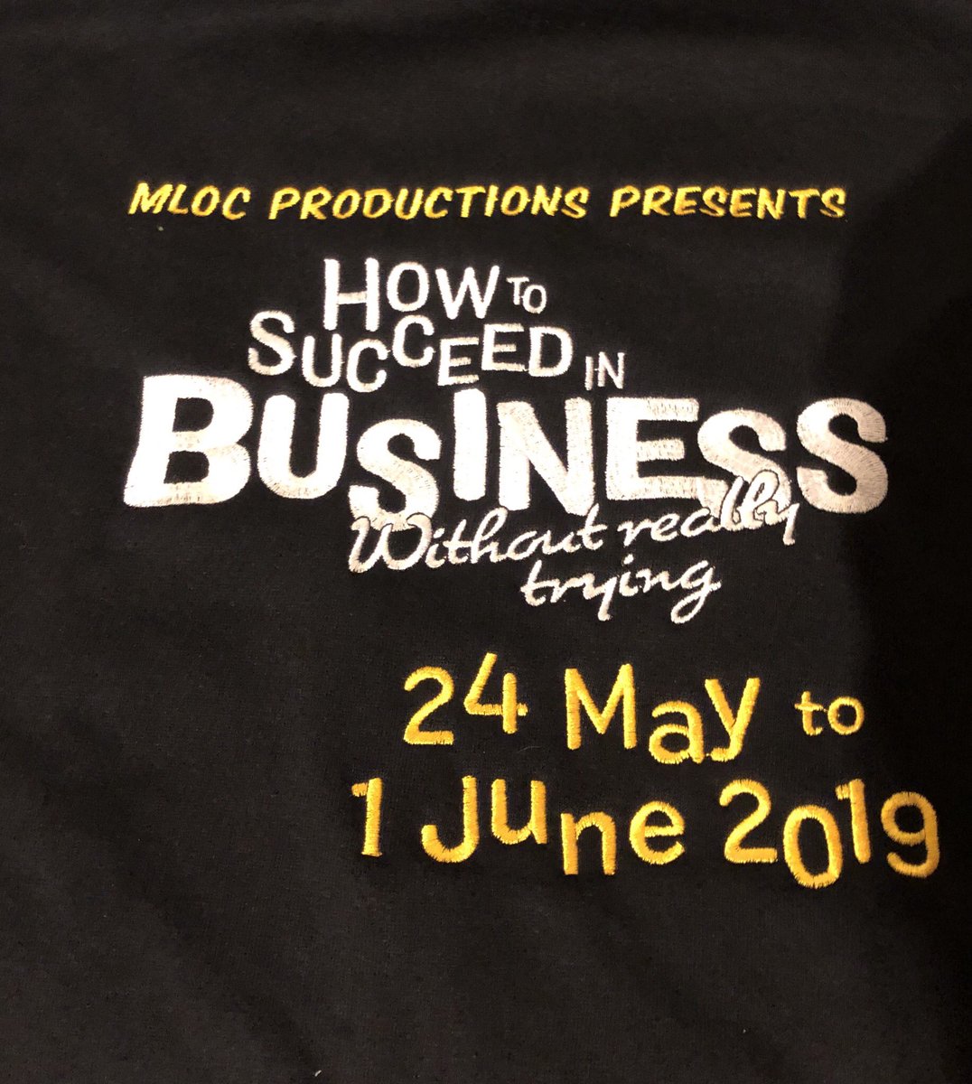 MLOCAU's tweet photo. Our ‘How To Succeed’ cast are looking and sounding amazing! And now they look fantastic with their show T-shirts and Hoodies! Tickets can be purchased here - https://t.co/XADvZhctOC #showshirts #showhoodie #mloc #howtosucceedinbusinesswithoutreallytrying #howtosucceedinbusiness https://t.co/bw357wLPyJ