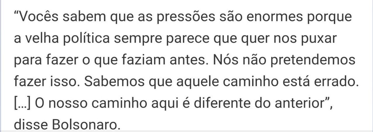 jairbolsonaro's tweet photo. Informo que não há verbas sendo liberadas para aprovação da Nova Previdência como veículos de informação vem divulgando. Seguimos o rito constitucional e obrigatório do Orçamento Impositivo, onde é obrigatório a liberação anual de emendas parlamentares. No mais, segue a verdade: https://t.co/ojxNuIoV2T