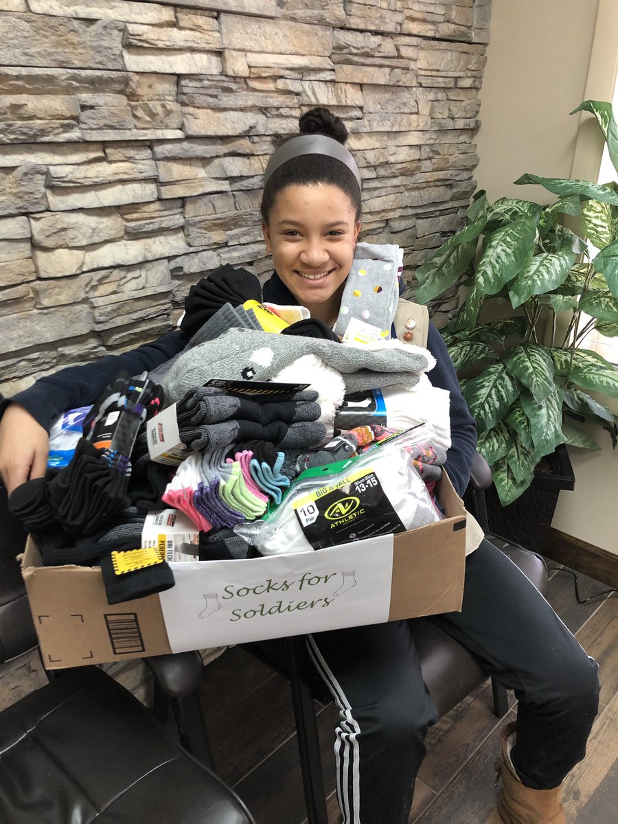 kenstrans's tweet photo. Wow! 248 pairs of socks being shipped to Soldiers Angels today! Special shout out to Troop 81593 Cadettes and Pat Bowman with Snap On Tools! #soldiers #sockdrive #kenstrans #soldiersangels https://t.co/KRbMtGNKsI