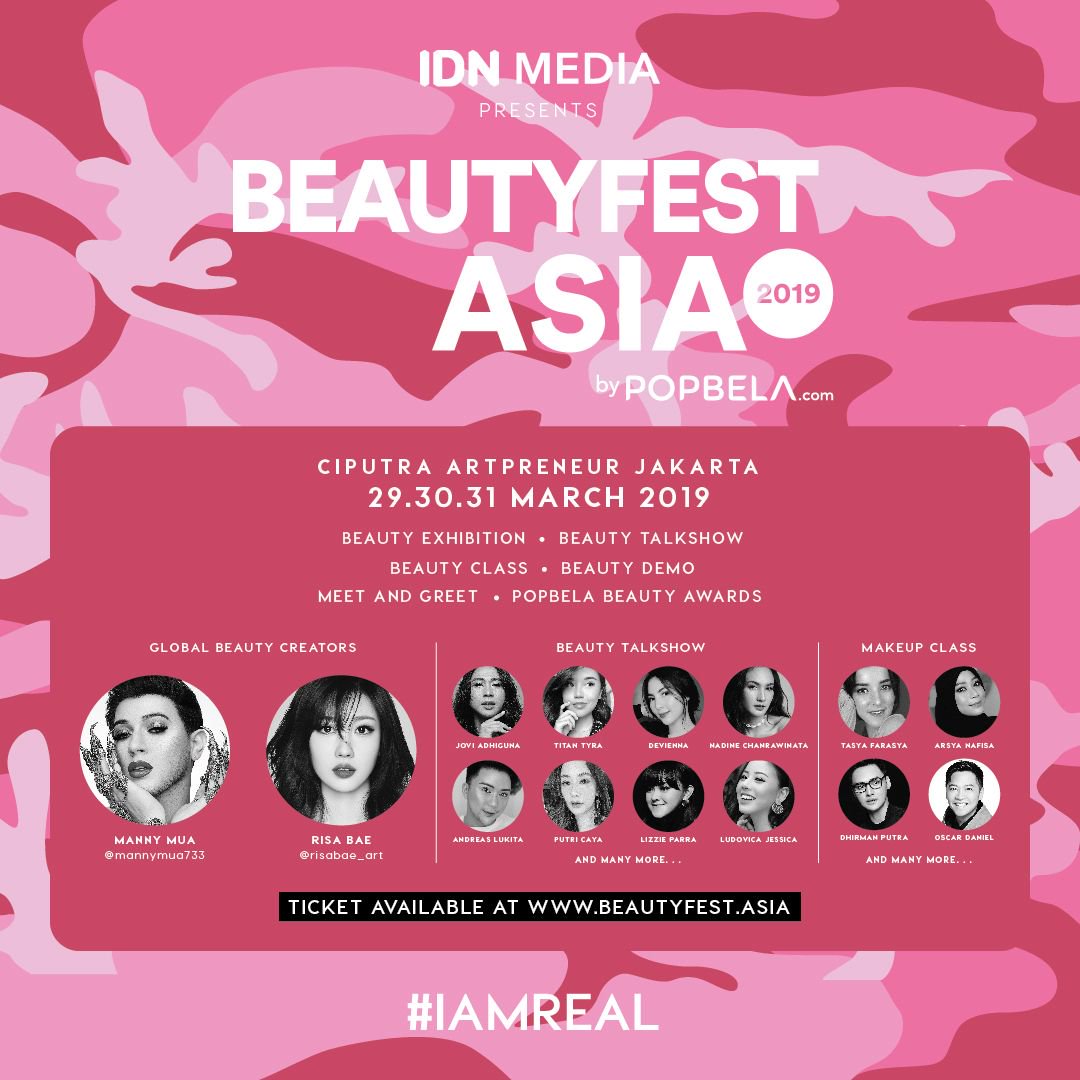 HAHOTV's tweet photo. Welcoming,  Beauty Fest Asia 2019! The largest beauty conference and exhibition in South East Asia. Gathering with all the beauty influencers and have fun! Mark your calendar now or never
29-31 March 2019
@Ciputra World 1 Lotte Shopping Avenue Jakarta
#BFA2019 @popbela_com https://t.co/p5qzXtYmT4